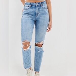 American Eagle Outfitters Mom Jean Ripped Jeans